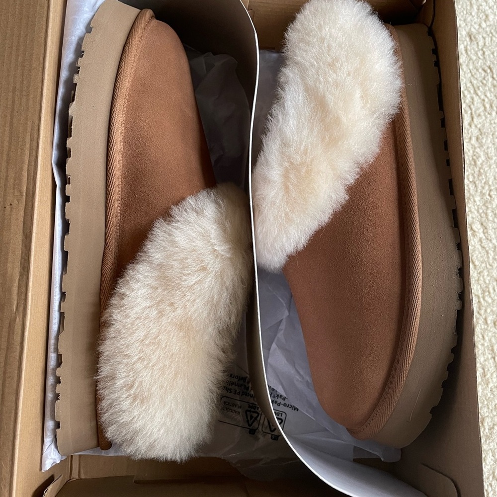 Authentic New UGG Tazzelle (Platform Tasman) Kids’ Sz 6 (Women’s 7.5) Chestnut!